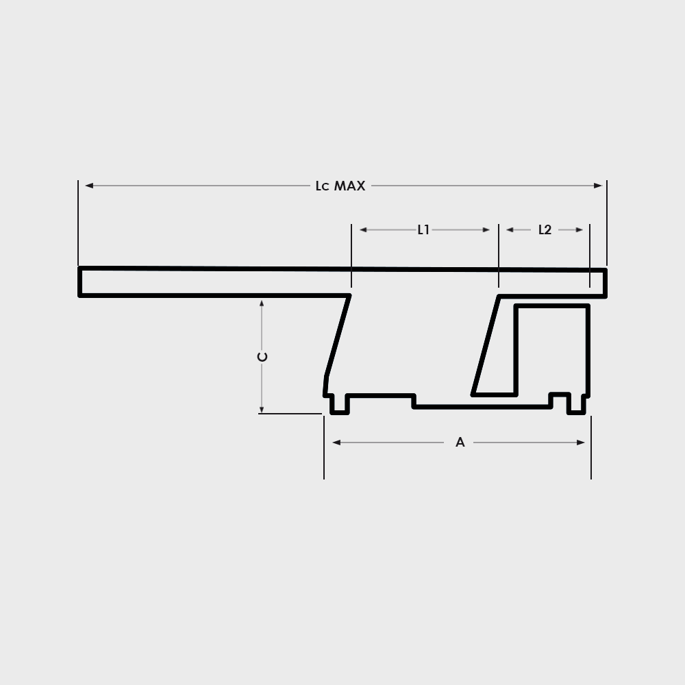 Alimentatore-Lineare basi vibranti lineari disegno tecnico